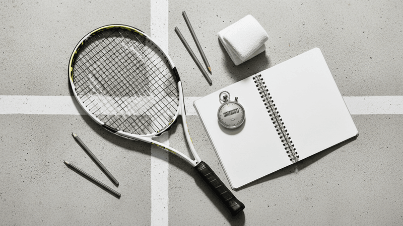 테니스 수험생 준비 루틴 이미지