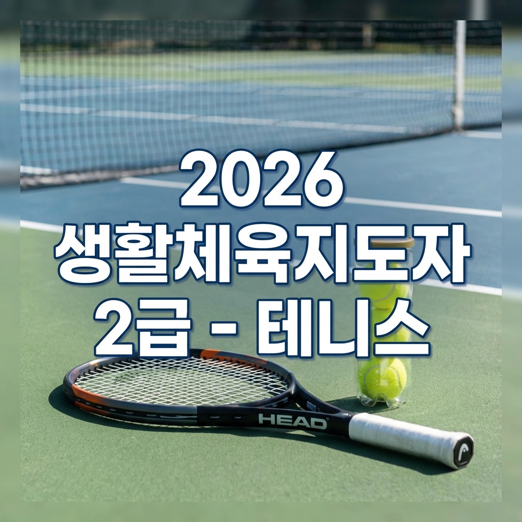 2026년 생활체육지도자 시험 6가지 변경사항 - 테니스 응시생 필독